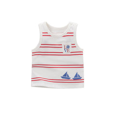 RED NAVY TOP