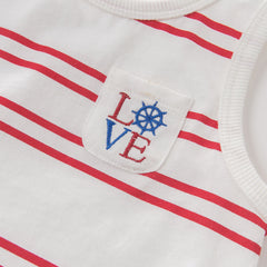RED NAVY TOP